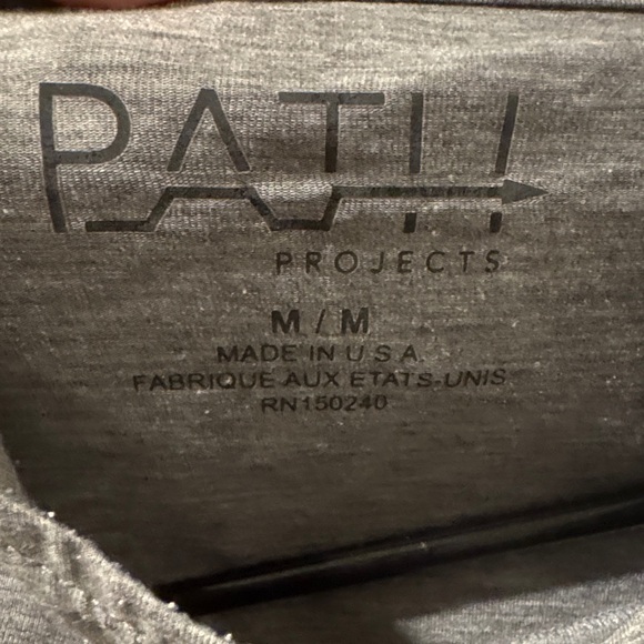 Path Project Gray Hoodie Long Sleeve running shirt - Picture 5 of 5